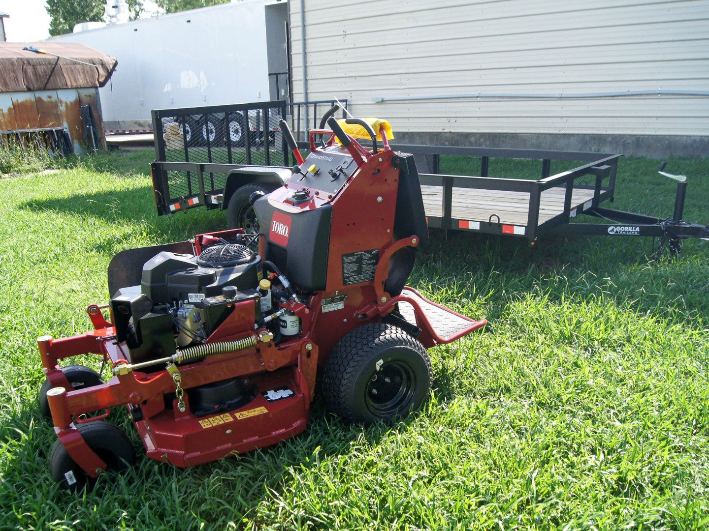 Toro 74534 36" GrandStand Mower Handheld Util Trailer Bundle