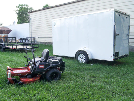 Toro 75746 TimeCutter Zero Turn Mower Handhelds Enclosed Trailer Bundle