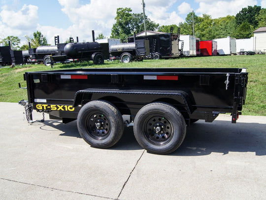 5x10 Hydraulic Dump Trailer with 2ft Sides (2) 3500lb Axles