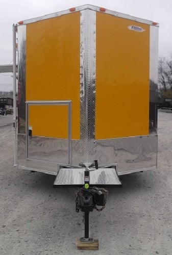 8.5' x 22' Yellow Concession Food Trailer