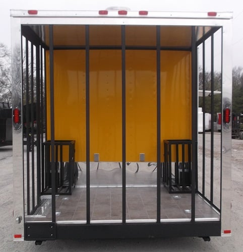 8.5' x 22' Yellow Concession Food Trailer