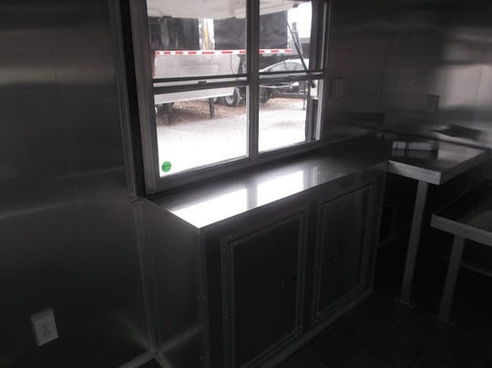 8.5' x 22' Yellow Concession Food Trailer