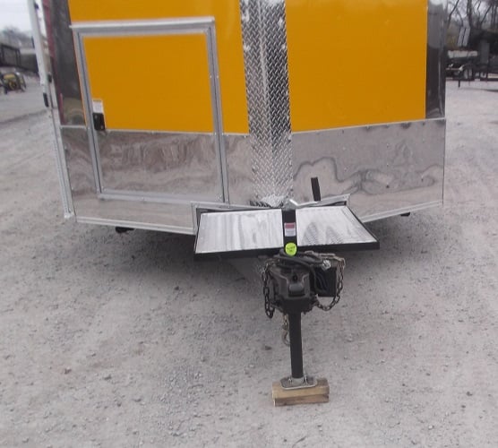 8.5' x 22' Yellow Concession Food Trailer With Appliances