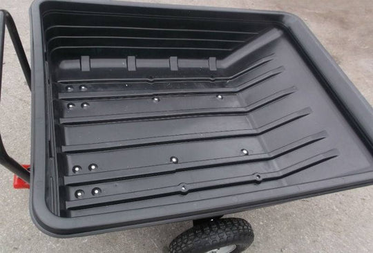 Husqvarna 585607103 Poly Pull - Behind Dump Cart 500 lb Black - SLE Equipment - 1