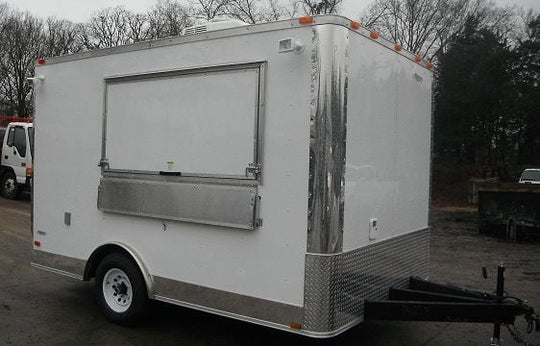 Concession Trailer 8.5'x12' White - Event Food Vending Catering