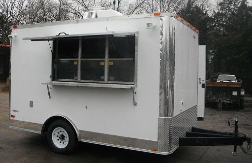 Concession Trailer 8.5'x12' White - Event Food Vending Catering