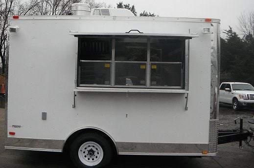 Concession Trailer 8.5'x12' White - Event Food Vending Catering