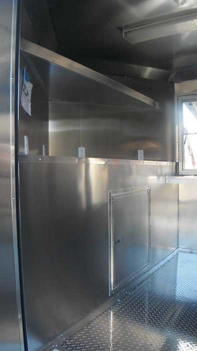 Concession Trailer 8.5'x24' Black - BBQ Food Vending Catering