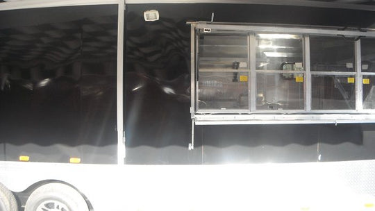 Concession Trailer 8.5'x24' Black - BBQ Food Vending Catering