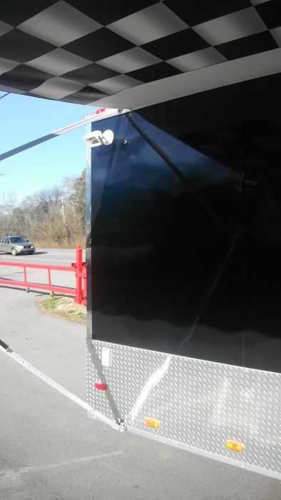 Concession Trailer 8.5'x24' Black - BBQ Food Vending Catering