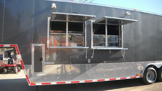 Concession Trailer 8.5'x34' White - Gooseneck Event Food Vending BBQ