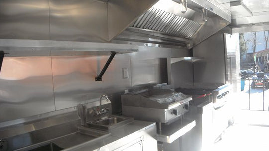 Concession Trailer 8.5'x34' Charcoal Grey - BBQ Food Event Vending