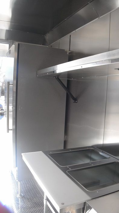 Concession Trailer 8.5'x34' Charcoal Grey - BBQ Food Event Vending