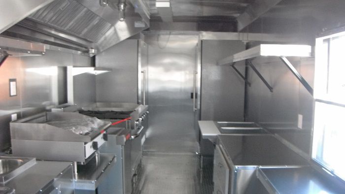 Concession Trailer 8.5'x34' Charcoal Grey - BBQ Food Event Vending