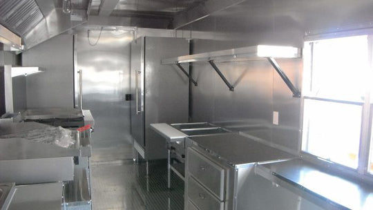 Concession Trailer 8.5'x34' Charcoal Grey - BBQ Food Event Vending