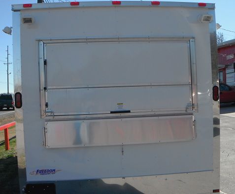 Concession Trailer 8.5'x20' White - BBQ Smoker Event Catering Food