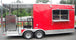 Concession Trailer 8.5'x20' Red - BBQ Smoker Catering Food