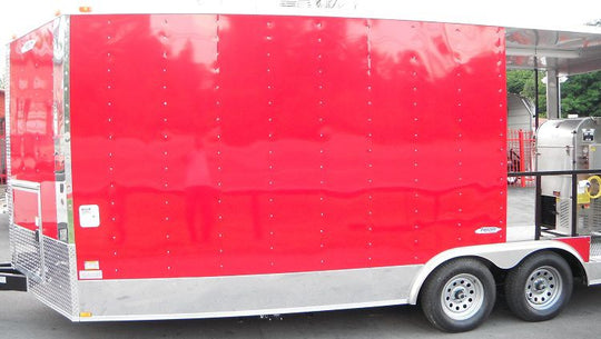 Concession Trailer 8.5'x20' Red White Background