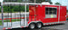 Concession Trailer 8.5' x 28' BBQ Smoker Event Catering (Red)