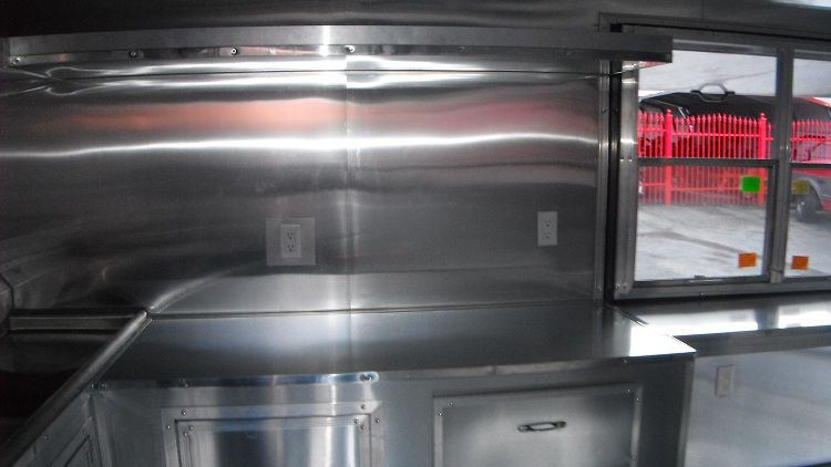 Concession Trailer 8.5' x 28' BBQ Smoker Event Catering (Red)