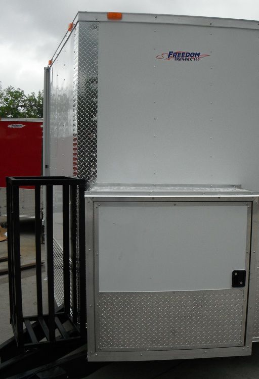 Concession Trailer 8.5'x18' White - BBQ Smoker Vending Catering