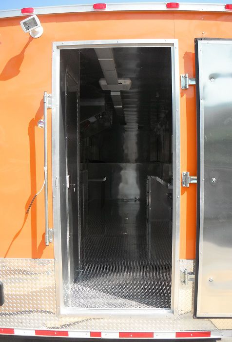 Concession Trailer 8.5'x34' Food BBQ Vending Event Gooseneck (Orange) Restroom