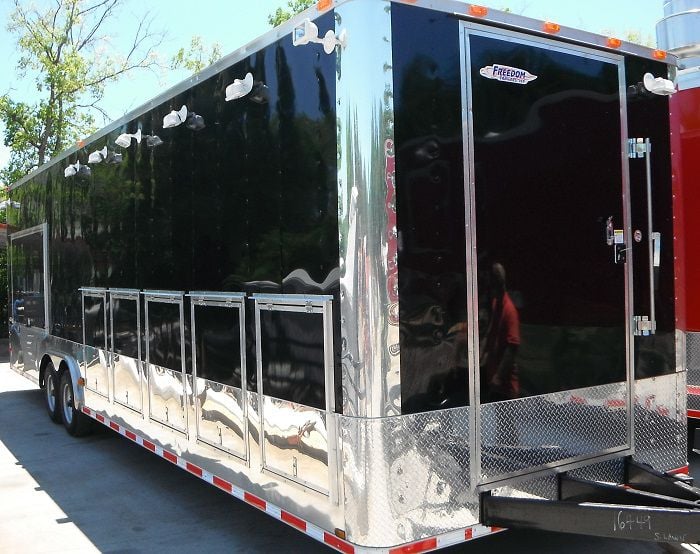 Concession Trailer 8.5'x30' Vending Food Event Catering (Black)