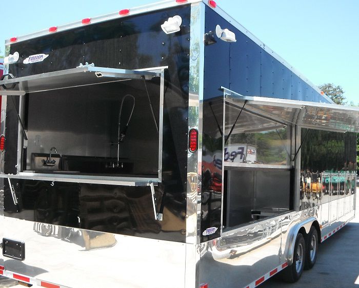 Concession Trailer 8.5'x30' Vending Food Event Catering (Black)