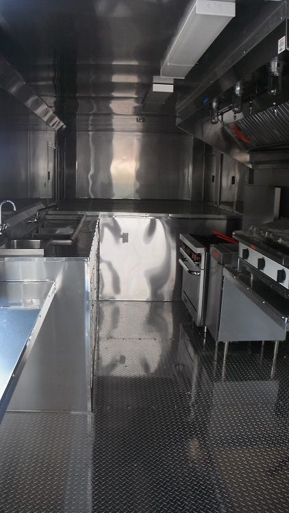 Concession Trailer 8.5' x 38' Silver Gooseneck Food Vending Event Catering