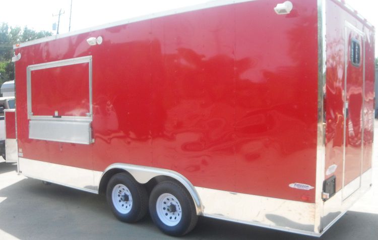 Concession Trailer 8.5'x19' Red - Catering Food Vending Event