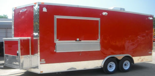 Concession Trailer 8.5'x19' Red - Catering Food Vending Event