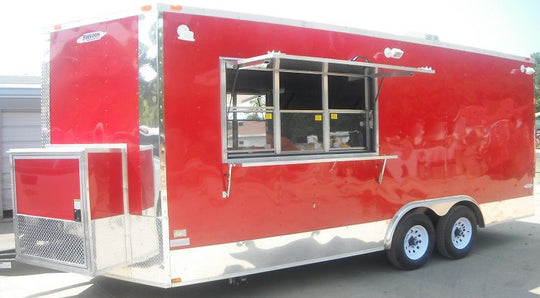 Concession Trailer 8.5'x19' Red - Catering Food Vending Event