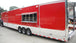 Concession Trailer 8.5'x48' Gooseneck Catering BBQ Smoker Event (Red)