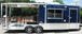 Concession Trailer 8.5' x 26' Indigo Blue - BBQ Smoker Food Vending