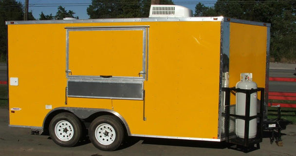 Concession Trailer 8.5'x14' Yellow White Background