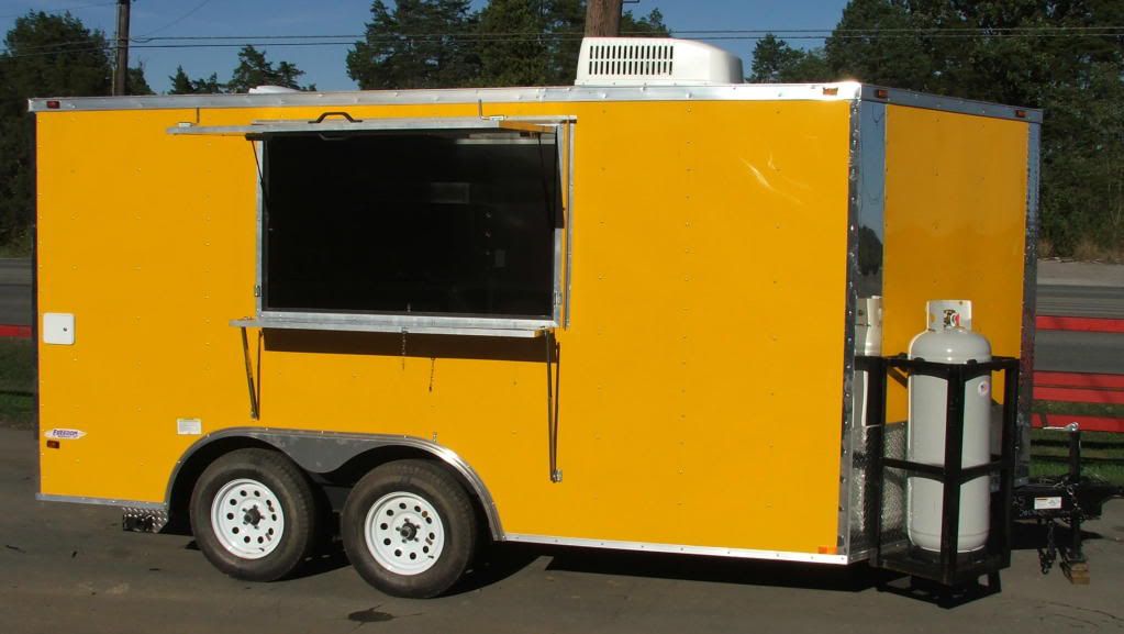 Concession Trailer 8.5'x14' Yellow White Background