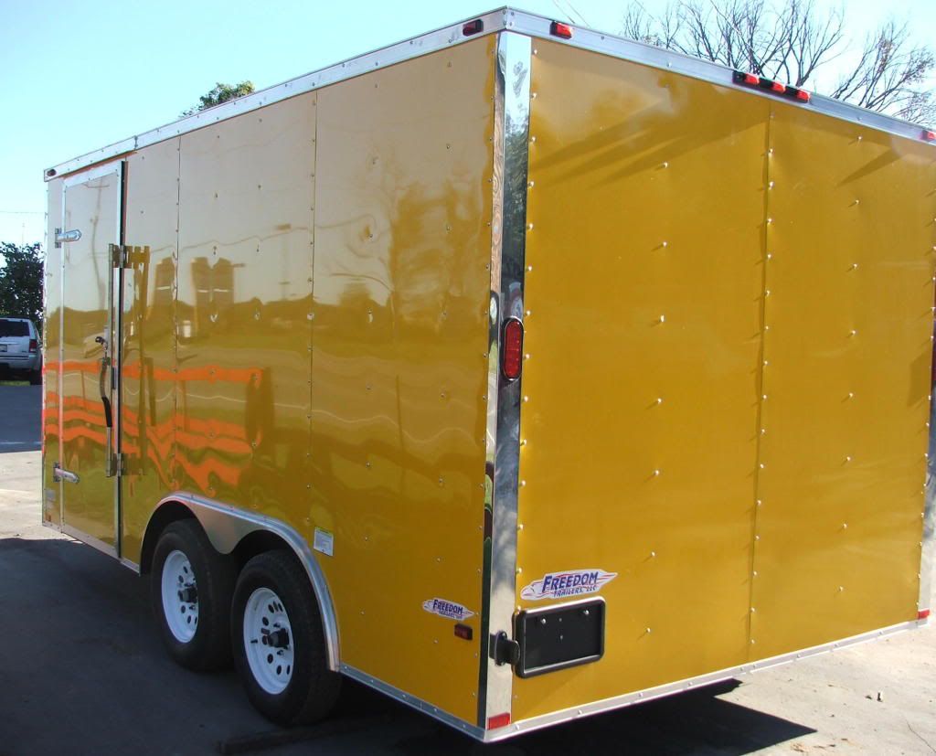 Concession Trailer 8.5'x14' Yellow White Background