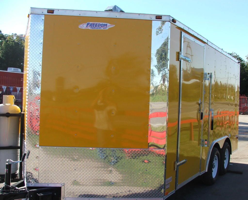 Concession Trailer 8.5'x14' Yellow White Background