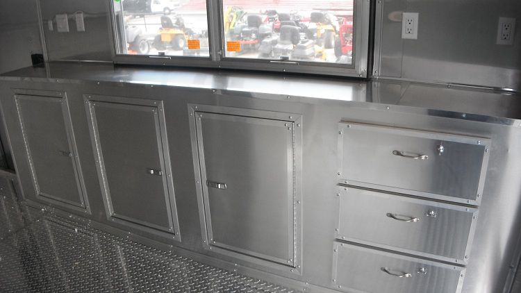 Concession Trailer 8.5' x 26' Indigo Blue - BBQ Smoker Food Vending