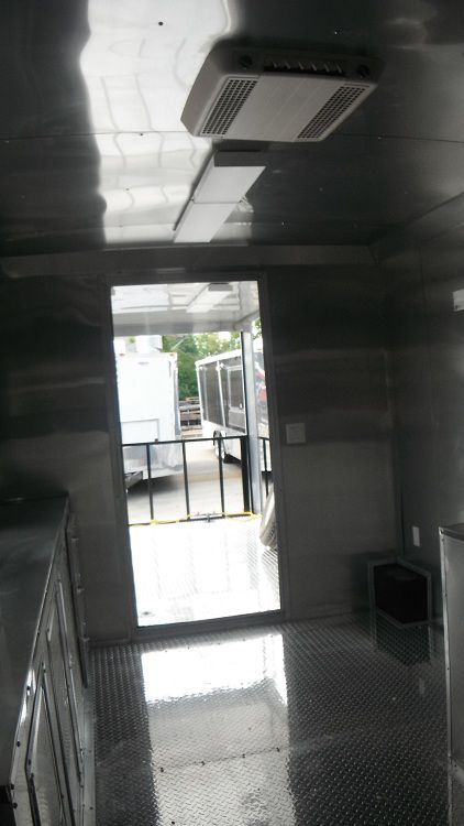 Concession Trailer 8.5' x 26' Indigo Blue - BBQ Smoker Food Vending