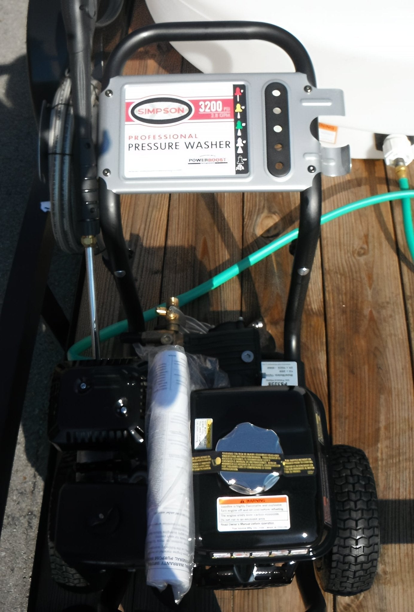 Simpson Pressure Washer 3200 PSI Tank Hose Utility Trailer Package - SLE Equipment - 4