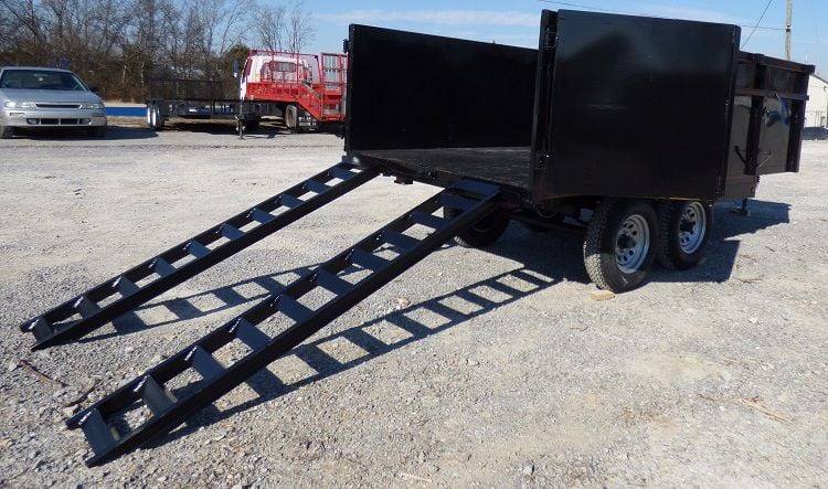 Dump Trailer 6x12 Landscape Equipment 3 FT Sides