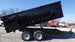 Dump Trailer 6x12 Landscape Equipment 3 FT Sides