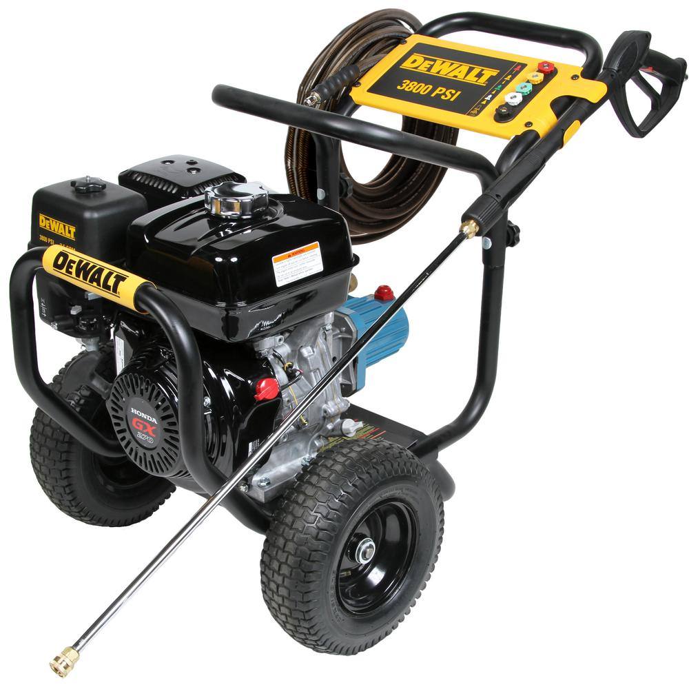 Dewalt DXPW60604 Pressure Washer 3800 PSI Gas Cold Water Side Angle