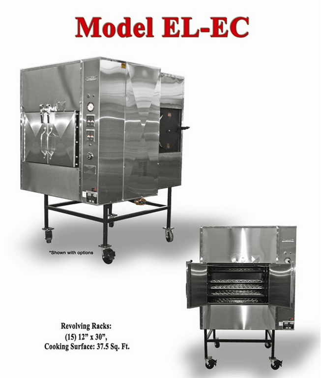 Ole Hickory Pits Model EL-EC BBQ Smoker Rotating Racks