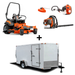 Husqvarna Z460XS Zero Turn Mower Enclosed Trailer Handheld Fleet Package