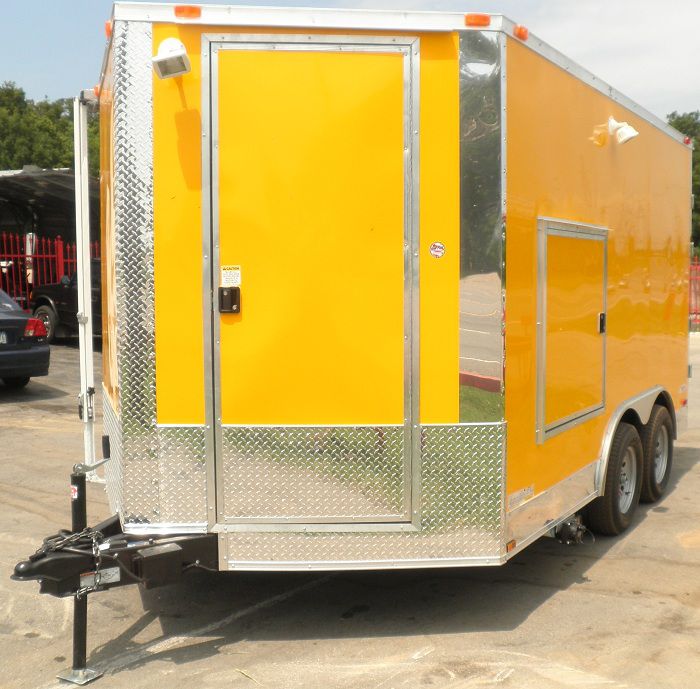 Yellow Concession Trailer 8.5'x12'