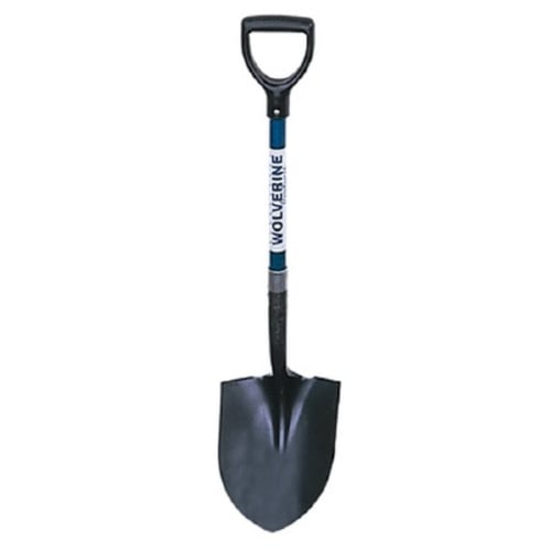 Wolverine FD100 Round Point Shovel 30" Fiberglass Handle