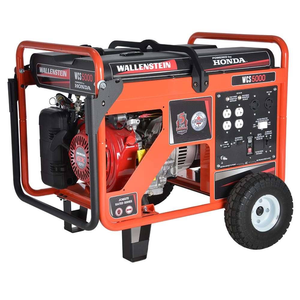 Wallenstein WCS5000 Commercial Gen 5000 Watts Honda GX270