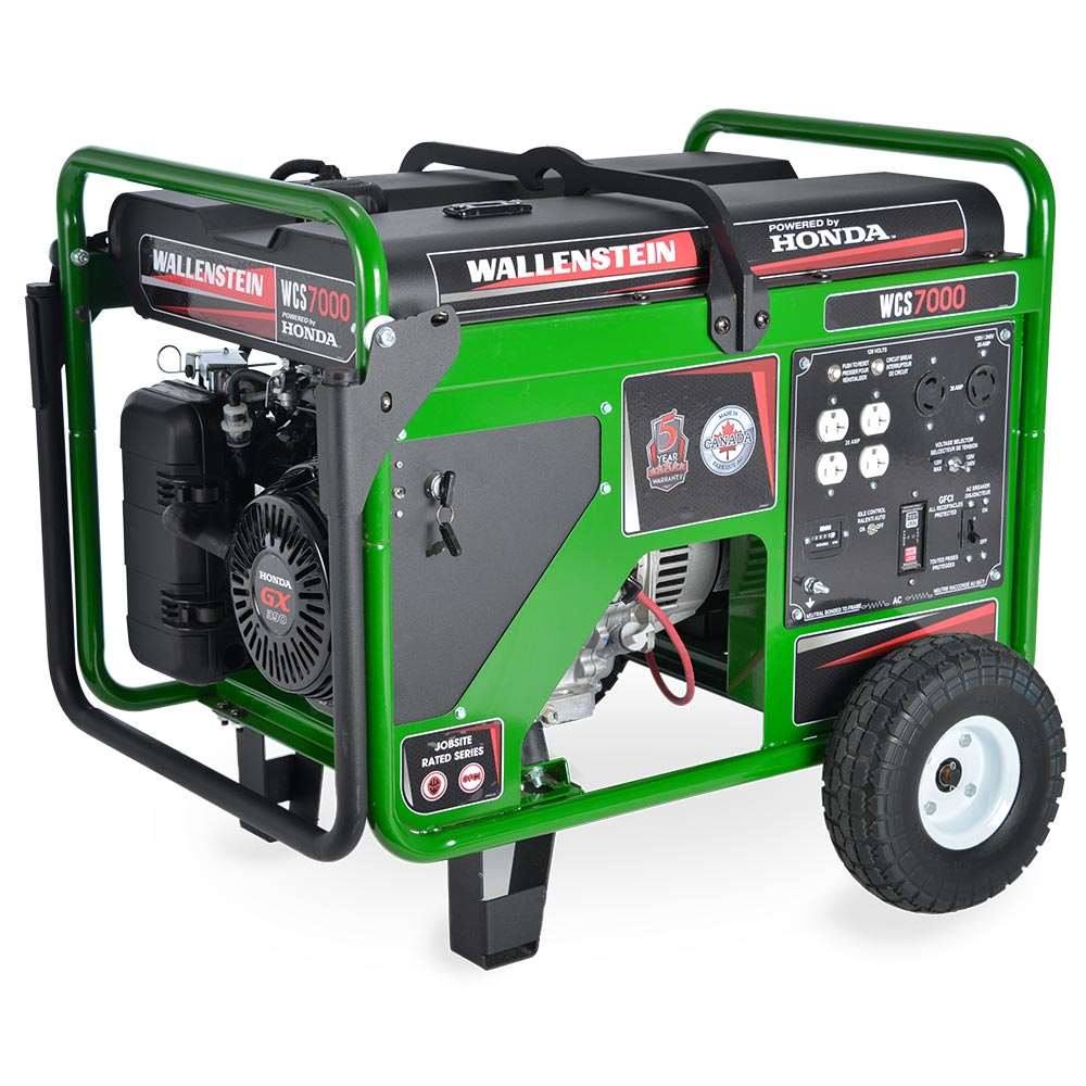 Wallenstein WCS7000 Commercial Generator 6500 Watts Honda